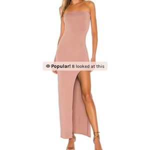 Toni Slit Maxi Dress in mocha